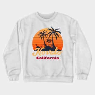 Retro Style Novato California Crewneck Sweatshirt